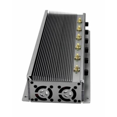 China GPS WiFi VHF UHF Radio Frequency Jammer High Power 6 Antennas , 15 Watt Out Put for sale