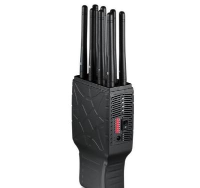 China Handheld High Frequency Jammer 8 Antenna With Nylon Cover And Built In Battery for sale