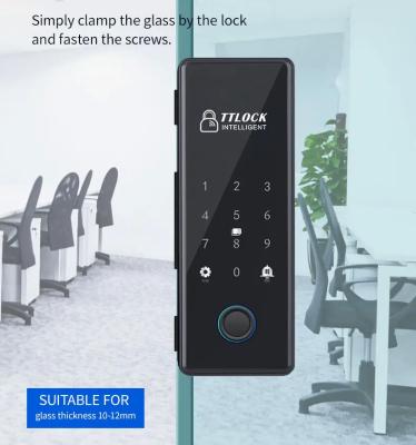 China TTLock Punch Free Office Digital Door Lock Biometric Smartphone Card Code Access en venta