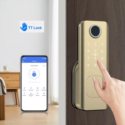 中国 TTLock App Digital Smart Home Deadbolt Lock Biometric Code Card Key Unlock 販売のため