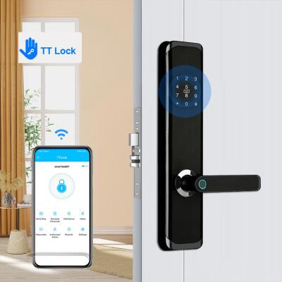 中国 Smart Fingerprint Security Door Lock TTLock Remote Control With IMD Touch Panel 販売のため