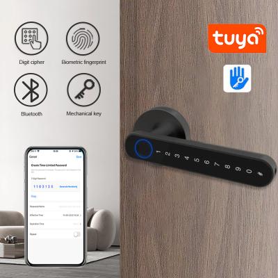 Китай Tuya TTLock Hotel Smart Room Door Lock Fingerprint Digital Code Biometric Unlock продается