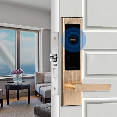 China Noise Proof Hotel Smart Locks Half Auto Intelligent Smart Home Door Handle Lock en venta