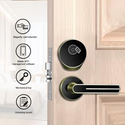 China Hotel Apartment Rent Room Smart Security Door Lock RFID Card Intelligent Lock en venta