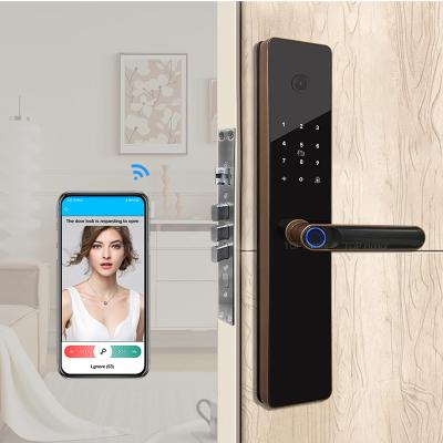 China TH-698C Smart Front Door Locks With Camera For Home Hotel Apartment Office en venta