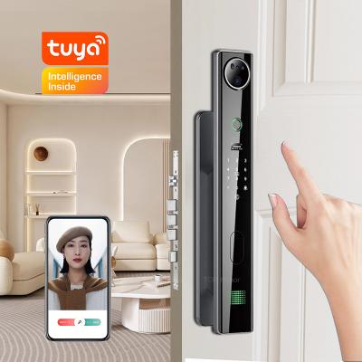 Китай Peephole Smart Home Front Door Lock Tuya Biometric Anti Peep Code Keyless Unlock продается