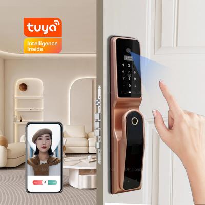 China Full Auto Tuya App Door Lock Card Code Key Access 3D Fingerprint Keyless Unlock for sale