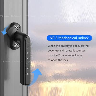 China Window Anti Scratch Smartcode Door Lock Digital Anti Peep Mechanical Code Door Lock en venta