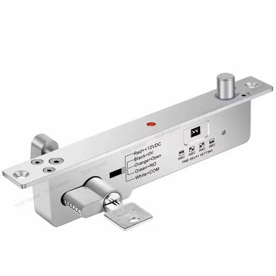China Narrow Panel SS Electric Plug Lock With Mechanical Key Emergency Unlock For Prison Bank for sale