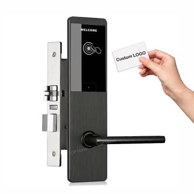 China 304 Stainless Steel Security Electronic Card Door Lock System Intelligent Hotel Lock Management Software System for sale