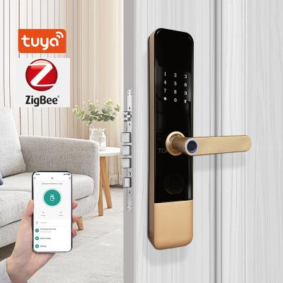Cina Oro I appartamento casa impronte digitali digitali TT blocco sicurezza smart porta di produzione di serratura in vendita