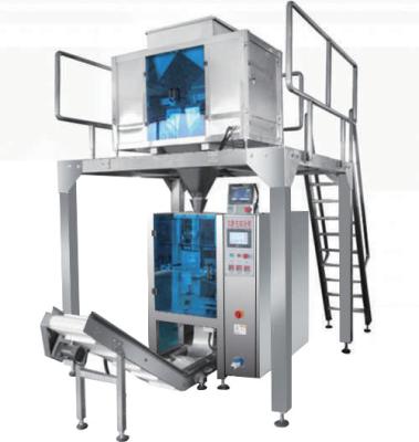 China Vffs Automatic Granule Packing Machine Medium 4 Heads Multihead Weigher Packer for sale