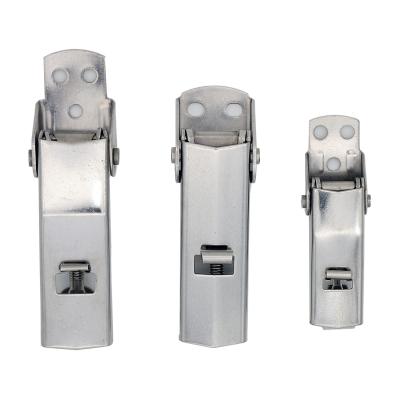 China Zinc Plated Nickel Plated Iron Hasp Draw Latch With Padlock For Heavy Vehicles for sale