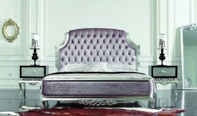 China Rey blanco antiguo real Size Bedroom Sets de los muebles europeos de lujo del dormitorio en venta