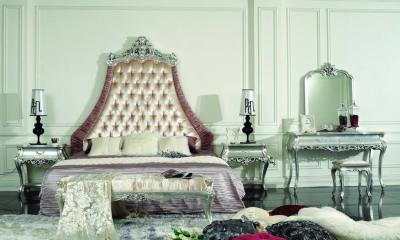 Chine ensemble de luxe royal de pièce de lit de chambre à coucher française de ferme de l'hôtel 6pcs à vendre