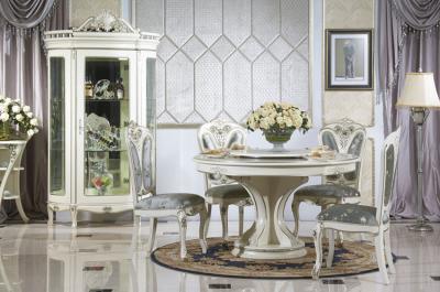 China OEM ODM White Gray Dining Room Table & Chair Sets Hotel Restaurant Furniture for sale