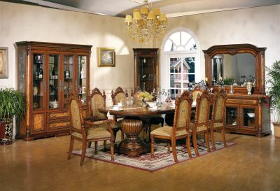 China Customized High End Solid Wood Dining Table Set Marble Kitchen & Dining Room Tables for sale