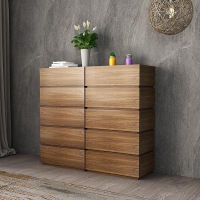 China MDF Painting Melamine Storage Cabinet Chest Of Drawers PB Paper Veneer for sale