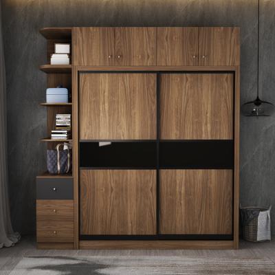 China Sliding Door Wooden Clothes Wardrobe for sale