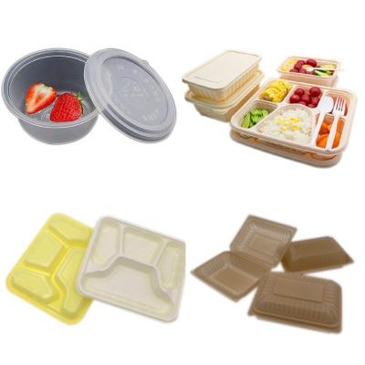 China corn starch biodegradable pla plate container cup tableware thermoforming machine for sale