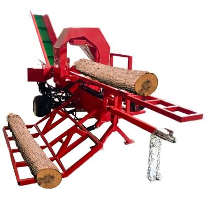 China Log Sawing Firewood Processor Machine With Big Circular Saw Log Splitter Log Splitter for sale