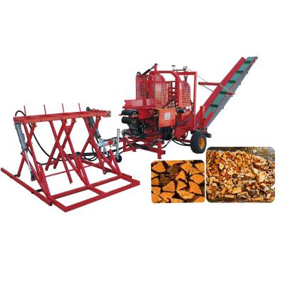 China 30 ton petrol wood splitter gasoline hydraulic kinetic log splitter cylinder fire wood processor for sale