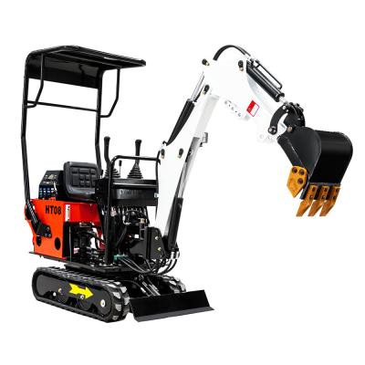 China Diesel Engine 0.8ton Hightop Mini Excavator Customized Color Red Yellow Blue for sale