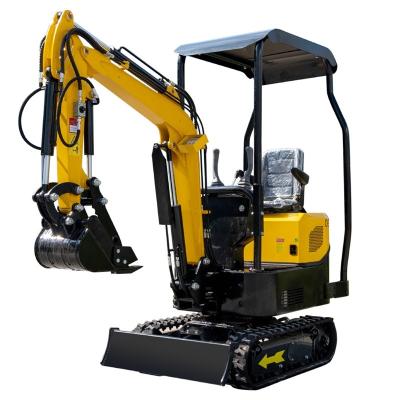 China Boom Swing 1000kg Hightop Small Mini Excavator With Back Cover Opened for sale