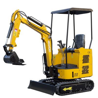 China Full Hydraulic Pilot Hightop Mini Excavator 1.5 Ton Mini Digger Double Cylinder for sale