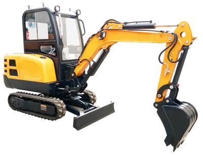 China Power Saving 2.5 Ton Mini Excavator 22.1kw Power Small Backhoe Digger for sale