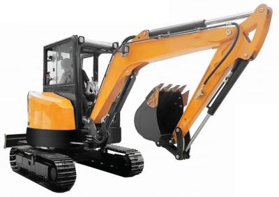 China 4000kg Closed Cabin Mini Crawler Excavator with D1703 Engine Easy Operate for sale
