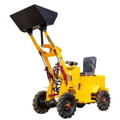 China Strong Power 1800W Electric Small Wheel Loader Mini Front End Loader HTEL12 for sale