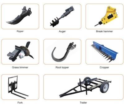 China HIGHTOP Construction Equipment Accessories Mini Excavator Log Splitter Ripper for sale
