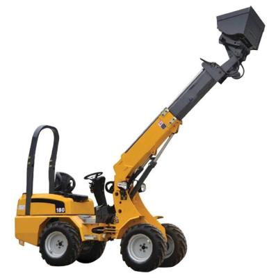 China 1180mm Max Shovel Width Articulated Small Wheel Loader 872mm Track Base for sale