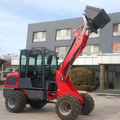 China 45° Dumping Landscaping Small Wheel Loader With 49° Steering Angle for sale