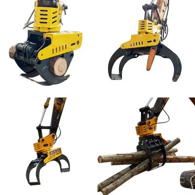 China Wood Cutter Excavator Accessories Grapple Saw For Lumbering à venda