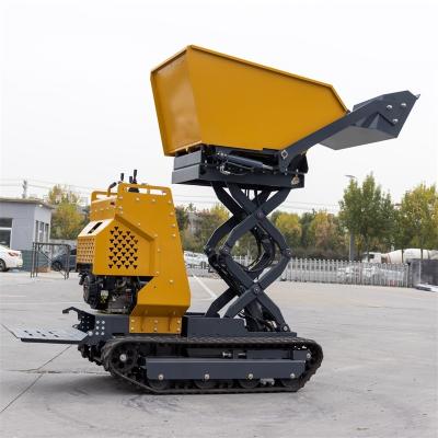 China 6.5hp / 3600rpm Potencia nominal Mini Crawler Dumper para cargas pesadas en venta