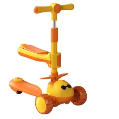 China 3 In 1 Multi-function Baby Walker 3 Wheel Ride On Folding Big Wheel Scooter Car for Kids for sale