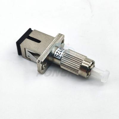China Metal 50/125 Convert Fiber Optic Hybrid Adapter SC Female to FC Male for sale