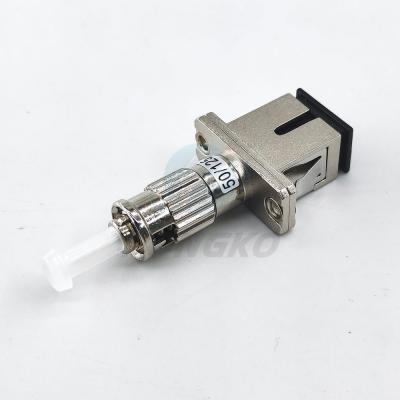 China Multimode Metal 50/125 Female To Male Adapter , SC To ST Fiber Optic Hybrid Adapter for sale