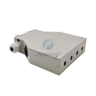 China Caja de terminación de fibra exterior ST 4 puertos 4 núcleos en venta