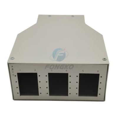 China IP55 Ftth Terminal Box , Mini Fiber Optic Patch Panel 12 Ports for sale