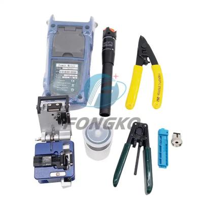 China Fiber Optic Tool Kit FTTH Power Meter VFL Optical Cleaver Tool Bag for sale