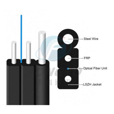 Китай 2*5mm Fiber Optic Drop Cable G652D G657A Outdoor Flat Cable продается