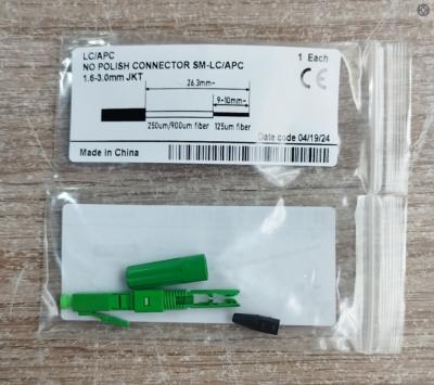 China LC APC Fiber Optic Fast Connector FTTH Quick Connector for 0.9 2.0 3.0mm cable for sale