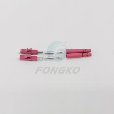 China 3.0mm OM4 Lc/UPC Fiber Optic Connector parts Duplex Fiber Optical Connector for sale