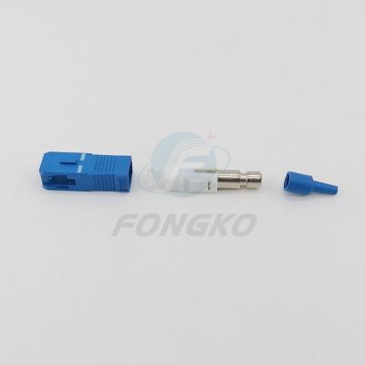 China ODM SC UPC Fiber Optic Connector SM Simplex Parts 0.9mm cable for sale