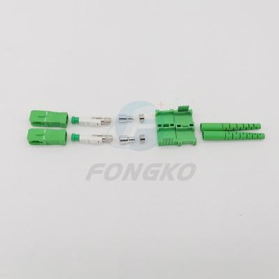 China Green SC Duplex FTTH Fiber Connector UPC To APC Adapter for sale