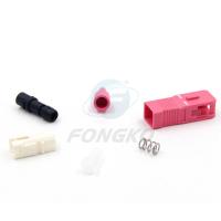 China Simplexbetrieb-Plastikhalt OM4 Rose/rosa Verbindungskabel SC/PC 0,9 aus optischen Fasern Verbindungsstück-Teil- zu verkaufen