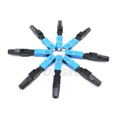 China SC UPC to SC APC Fiber Fast Connector Quick Field Installable Connector for sale